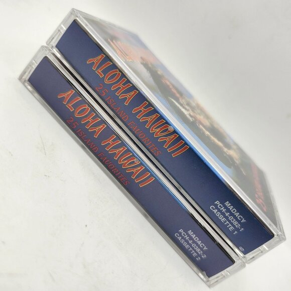 Aloha Hawaii 25 Island Favorites Double Cassette Madacy - Picture 3 of 10